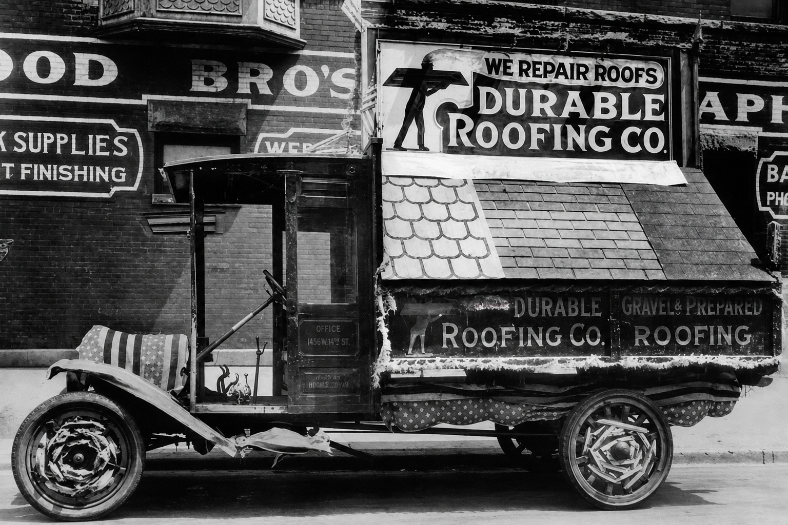 Durable Roofing added their first motorized vehicle in 1923